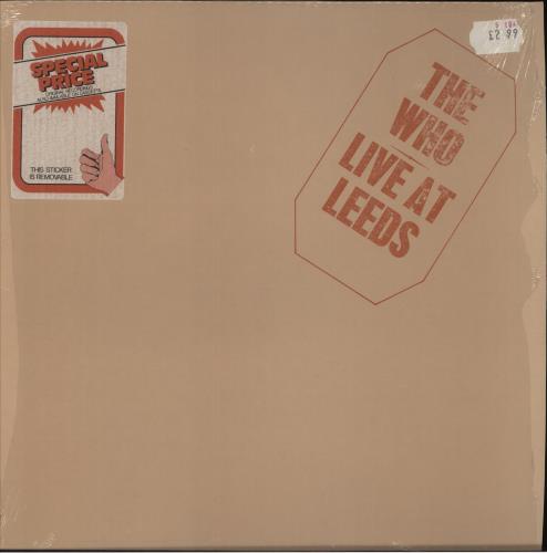 The Who Live At Leeds - Shrink vinyl LP album (LP record) UK WHOLPLI874246