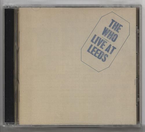 The Who Live At Leeds CD album (CDLP) UK WHOCDLI237535