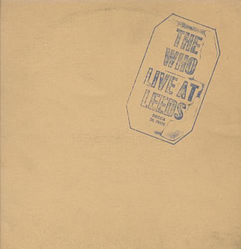The Who Live At Leeds vinyl LP album (LP record) US WHOLPLI313474