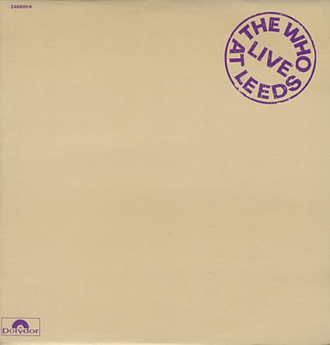 The Who Live At Leeds vinyl LP album (LP record) French WHOLPLI377758