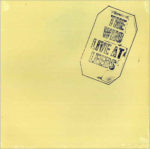 The Who Live At Leeds vinyl LP album (LP record) Canadian WHOLPLI476884