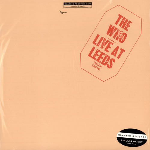 The Who Live At Leeds vinyl LP album (LP record) US WHOLPLI491953