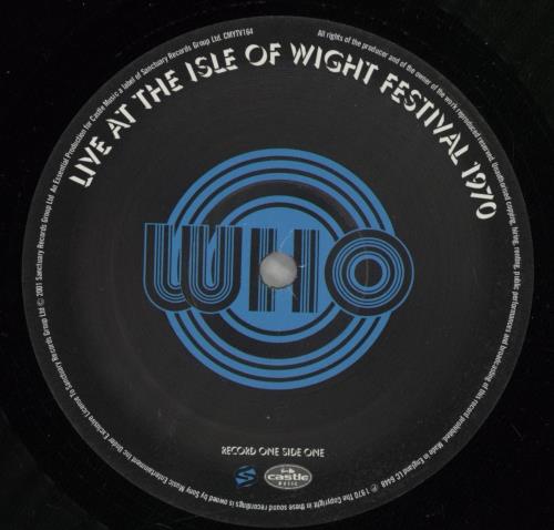The Who Live At The Isle Of Wight Festival 1970 3-LP vinyl record set (Triple LP Album) UK WHO3LLI276044