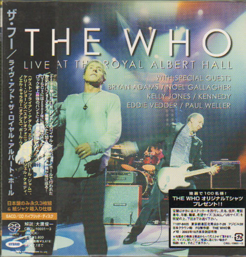 The Who Live At The Royal Albert Hall super audio CD SACD Japanese WHOSALI640705
