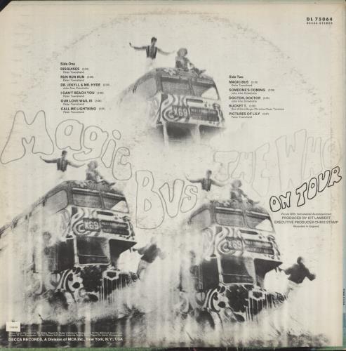 The Who Magic Bus - 2nd vinyl LP album (LP record) US WHOLPMA436023