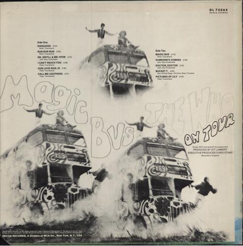 The Who Magic Bus - EX vinyl LP album (LP record) US WHOLPMA460635