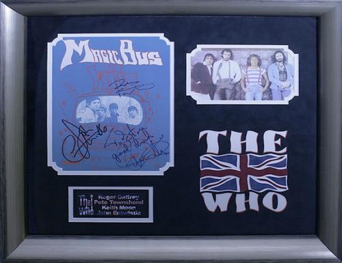 The Who Magic Bus - Signed & Framed Sheet Music memorabilia US WHOMMMA534909