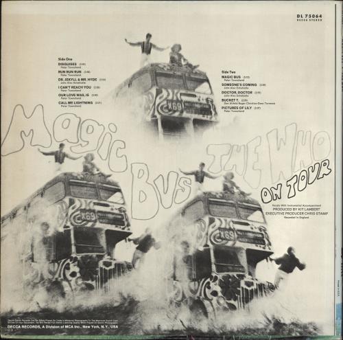 The Who Magic Bus vinyl LP album (LP record) Canadian WHOLPMA344211