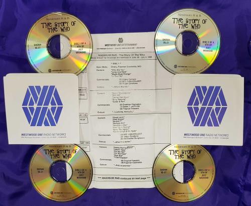 The Who Maximum R&B - The Story Of The Who 4-CD album set US WHO4CMA261630