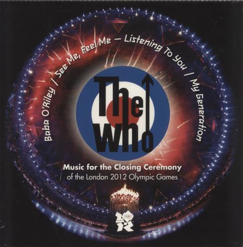 The Who Music For The Closing Ceremony - London 2012 Olympic Games 12" vinyl single (12 inch record / Maxi-single) UK WHO12MU577600