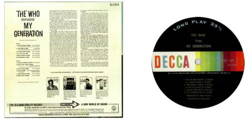 The Who My Generation - shrink vinyl LP album (LP record) US WHOLPMY454428