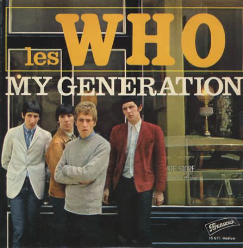 The Who My Generation E.P. - Black/gold Label 7" vinyl single (7 inch record / 45) French WHO07MY79724