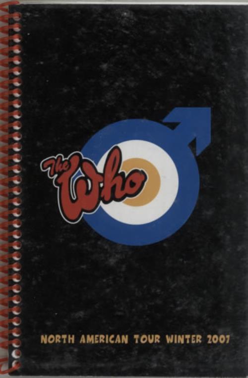 The Who North American Tour Winter 2007 Itinerary UK WHOITNO612016