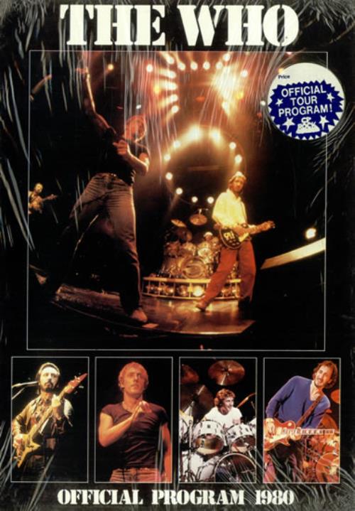 The Who Official Program 1980 - Sealed tour programme US WHOTROF494150