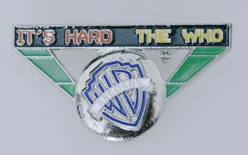 The Who Official Promotional It's Hard Pin Badge badge US WHOBGOF492359