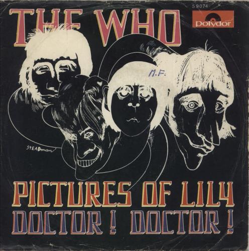 The Who Pictures Of Lily - EX 7" vinyl single (7 inch record / 45) Belgian WHO07PI875934