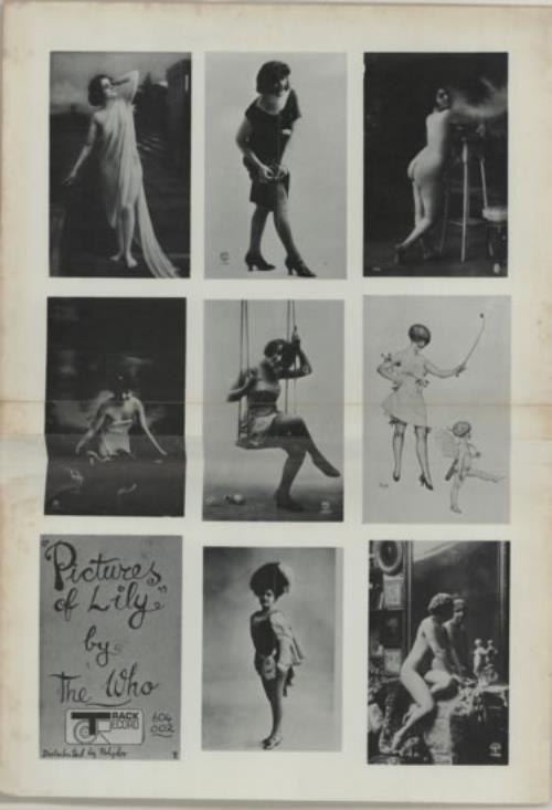 The Who Pictures Of Lily poster UK WHOPOPI588811