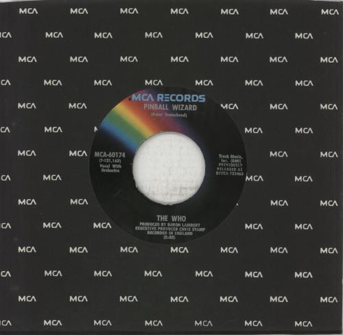 The Who Pinball Wizard 7" vinyl single (7 inch record / 45) US WHO07PI876034