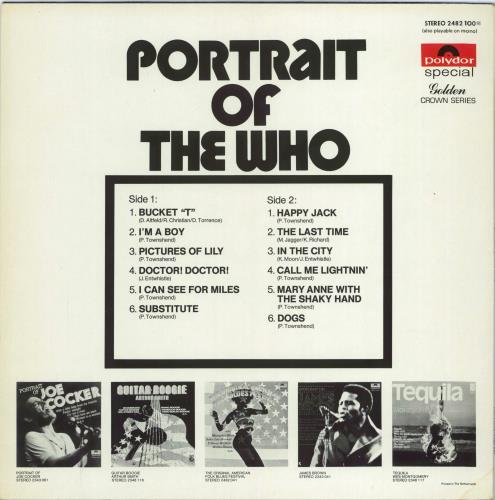 The Who Portrait Of The Who vinyl LP album (LP record) Dutch WHOLPPO774189