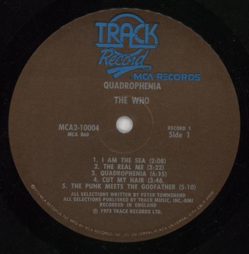 The Who Quadrophenia + booklet 2-LP vinyl record set (Double LP Album) US WHO2LQU210410