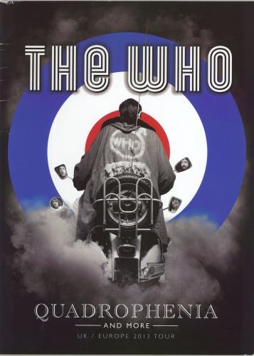 The Who Quadrophenia tour programme UK WHOTRQU774229