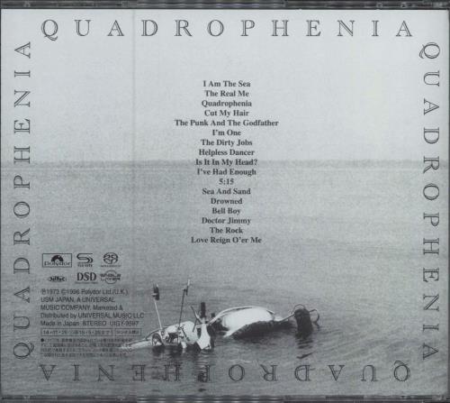 The Who Quadrophenia super audio CD SACD Japanese WHOSAQU782601