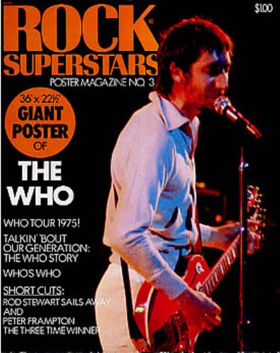 The Who Rock Superstars Poster Magazine #3 magazine US WHOMARO265197