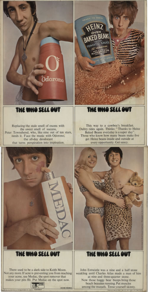 The Who Sell Out - 1st + Poster - EX vinyl LP album (LP record) UK WHOLPSE591946