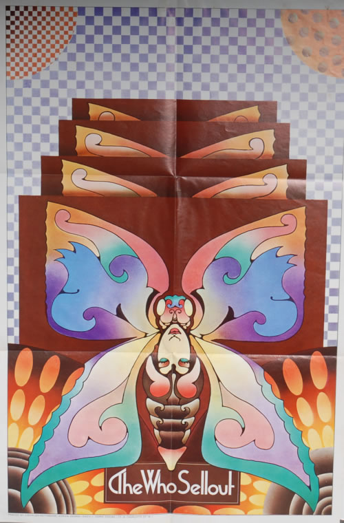 The Who Sell Out - 1st + Poster - EX vinyl LP album (LP record) UK WHOLPSE591946