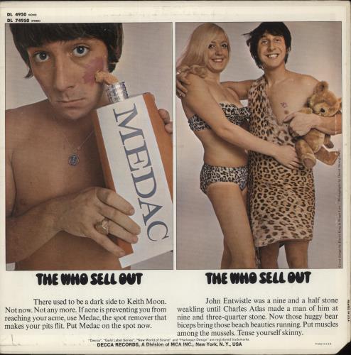 The Who Sell Out - 1st - VG vinyl LP album (LP record) US WHOLPSE320621