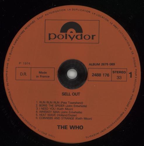 The Who Sell Out 2-LP vinyl record set (Double LP Album) French WHO2LSE345467