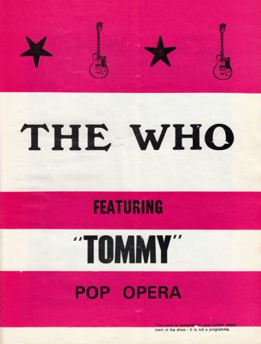 The Who Show Souvenir tour programme UK WHOTRSH696406