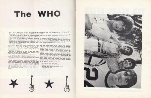 The Who Show Souvenir tour programme UK WHOTRSH696406