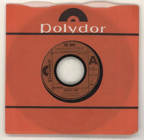 The Who Squeeze Box - Wide 7" vinyl single (7 inch record / 45) UK WHO07SQ698812