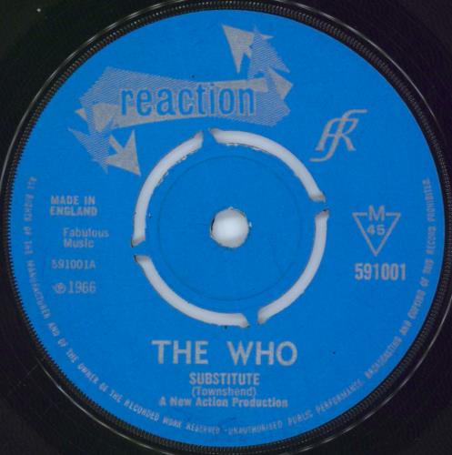 The Who Substitute / Waltz For A Pig - 4prong - EX 7" vinyl single (7 inch record / 45) UK WHO07SU79769
