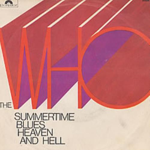 The Who Summertime Blues - P/S 7" vinyl single (7 inch record / 45) Italian WHO07SU226697