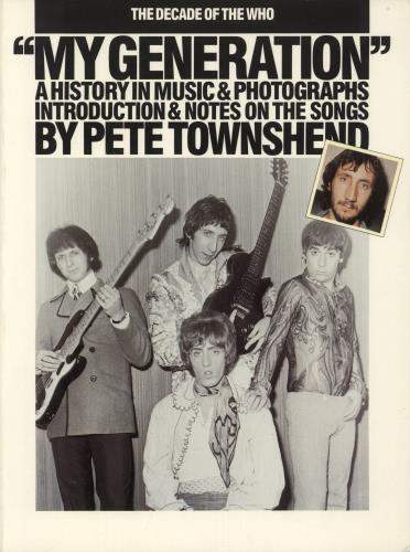 The Who The Decade Of The Who "My Generation" book UK WHOBKTH876266
