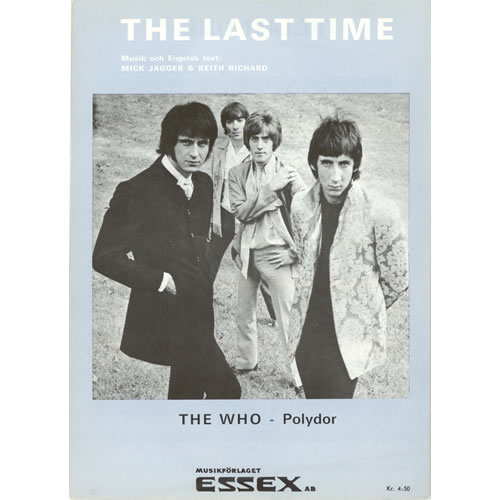 The Who The Last Time sheet music Swedish WHOSMTH459617