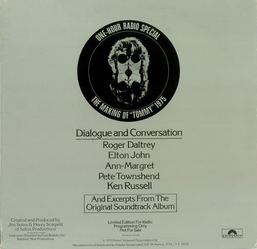 The Who The Making Of 'Tommy' 1975 vinyl LP album (LP record) US WHOLPTH438159