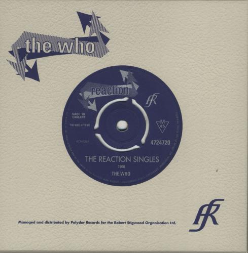 The Who The Reaction Singles 7" single box set UK WHO7XTH682694