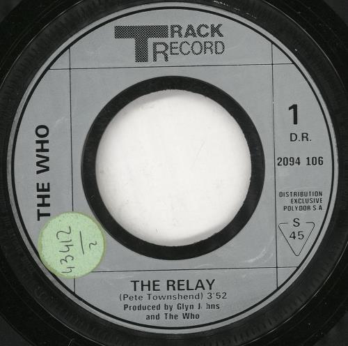 The Who The Relay 7" vinyl single (7 inch record / 45) French WHO07TH146704