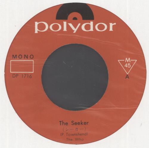 The Who The Seeker - Wide 7" vinyl single (7 inch record / 45) Japanese WHO07TH887486