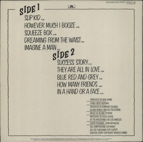 The Who The Who By Numbers vinyl LP album (LP record) UK WHOLPTH397859