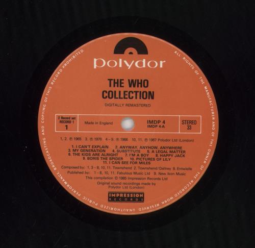 The Who The Who Collection - EX 2-LP vinyl record set (Double LP Album) UK WHO2LTH745146