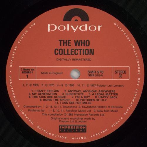 The Who The Who Collection - Shrink 2-LP vinyl record set (Double LP Album) UK WHO2LTH609375