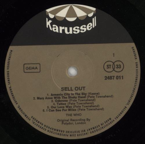 The Who The Who Sell Out 2-LP vinyl record set (Double LP Album) German WHO2LTH211494