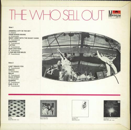 The Who The Who Sell Out vinyl LP album (LP record) Dutch WHOLPTH779891