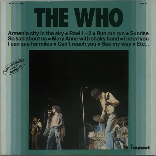 The Who The Who vinyl LP album (LP record) French WHOLPTH110479