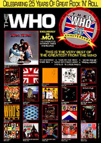 The Who Tommy tour programme US WHOTRTO127634