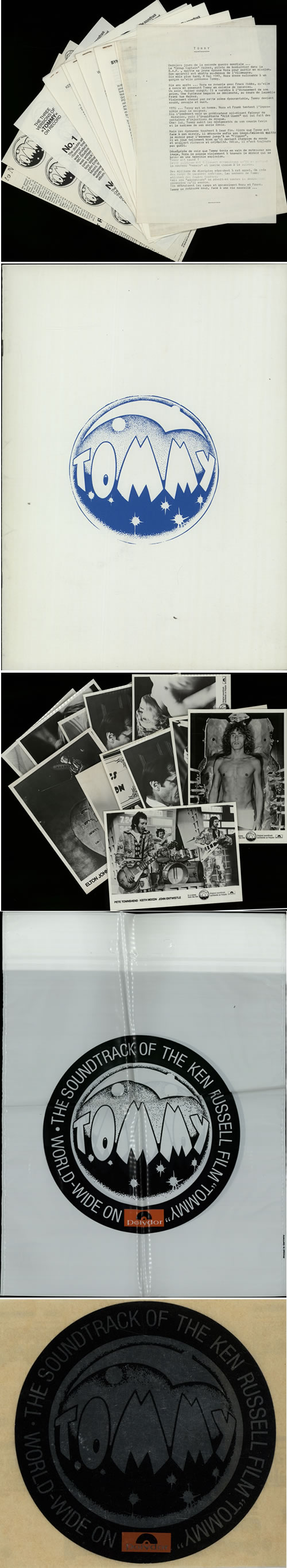 The Who Tommy media press pack French WHOPPTO20696